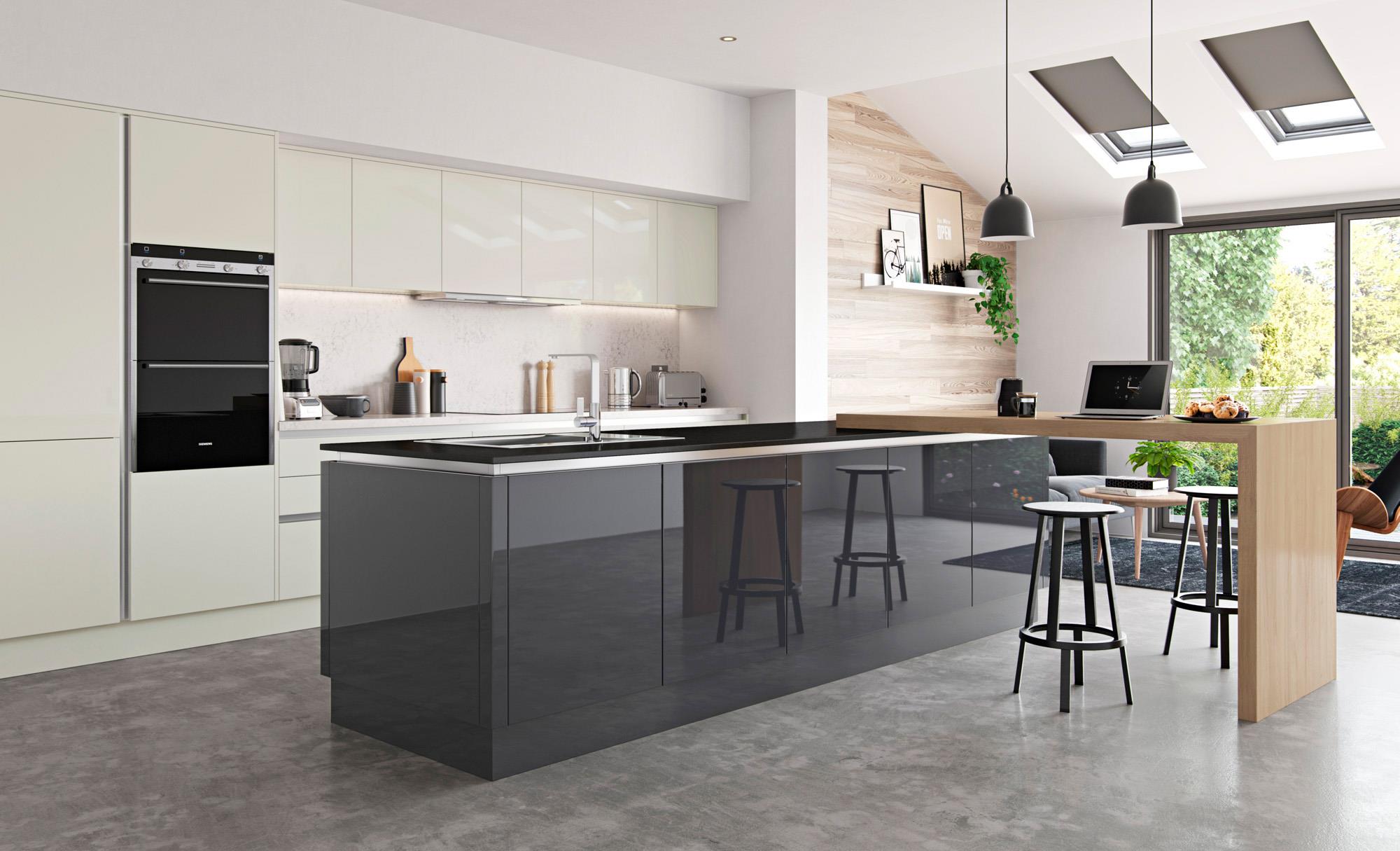 grön högglans kökskåp green high gloss lacquer kitchen cabinet