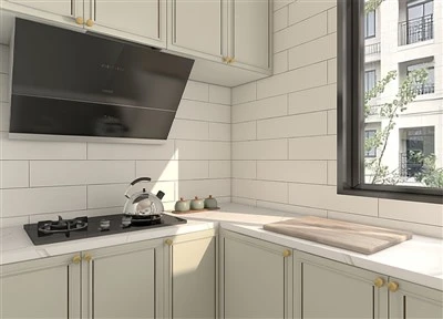Beige pvc köksskåp