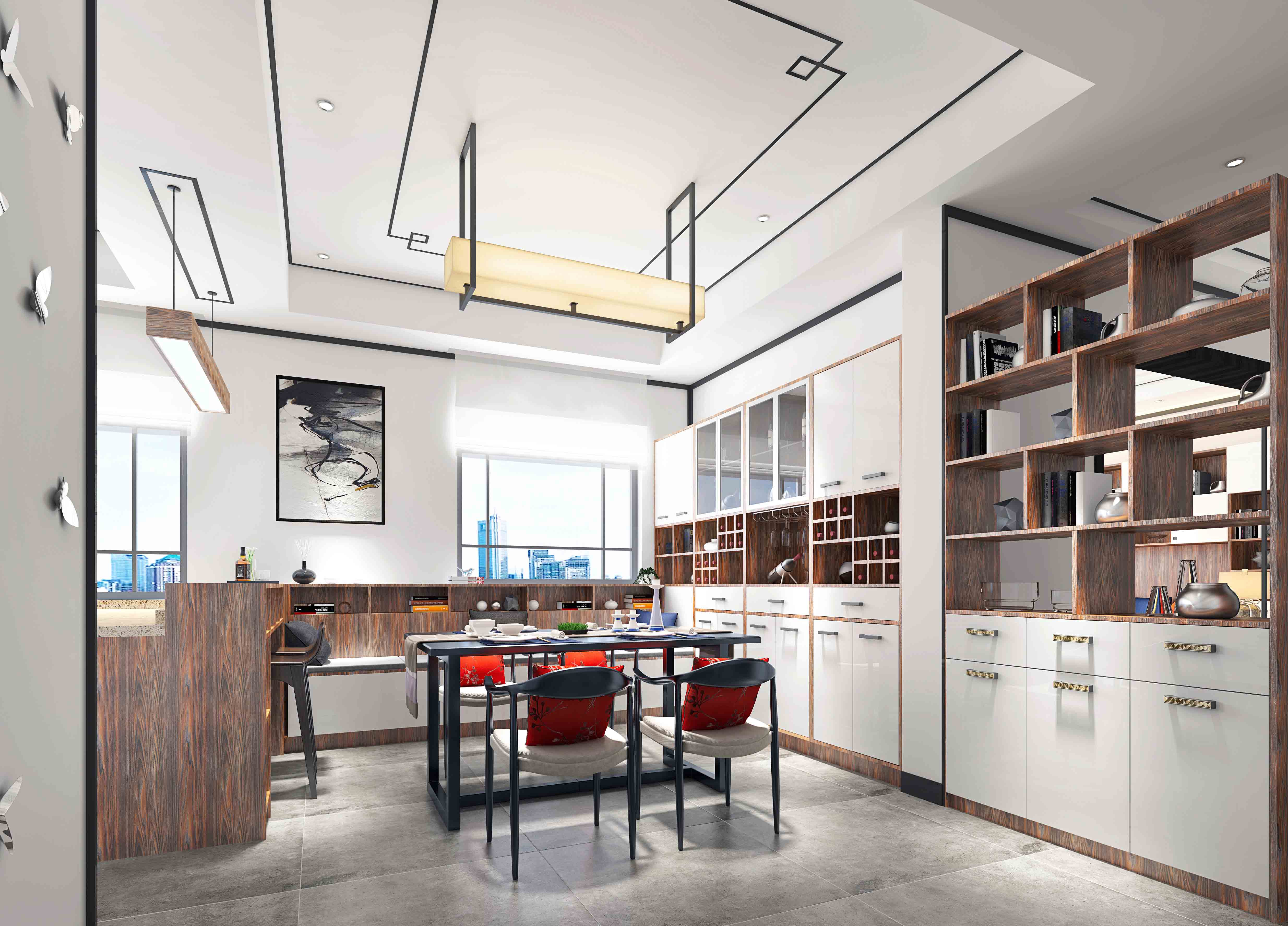 7 Mutifunktionell kök Skåpdesign