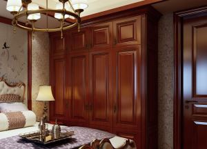 Multifunktionell vintage garderobskåp