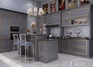 Köksskåp av polyvinylklorid