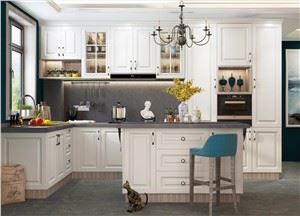 White L - Form PVC Kitchen Cabinet