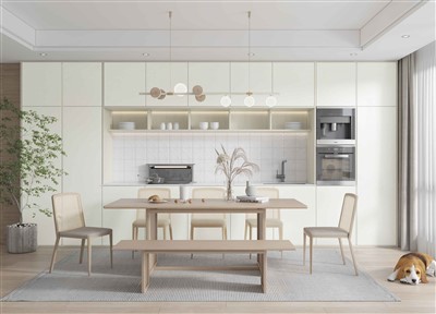 Moderna akrylköksskåp