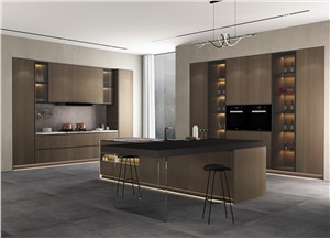 Wood Grain PET köksskåp